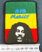 BOB MARLEY REGGAE MUSIC AUFNÄHER OHNE LEIM
