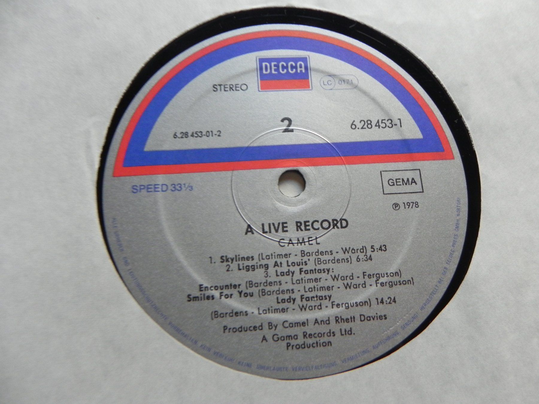Dischi in vinile: Doppel LP brit.progressiv Rock Band Camel 1978 A Live Record – Usato da Siebnen venduto da krimsie 5