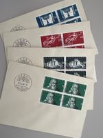 1948 100J. Bundesstaat Nr. 281-84 im 4er Block 4 Briefe