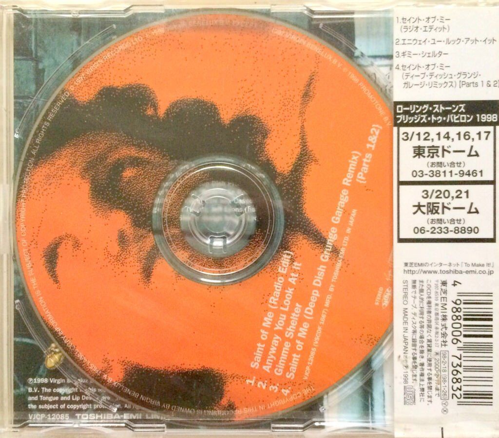 CD: ROLLING STONES - SAINT OF ME – Nuovo e nell'imballaggio originale da Bottens venduto da hotter-than-hell 1