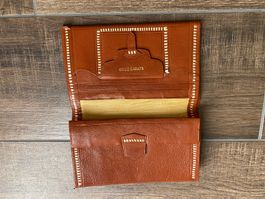 Portemonnaie / Wallet Vintage mit Schrift OR 22 Carat Leder