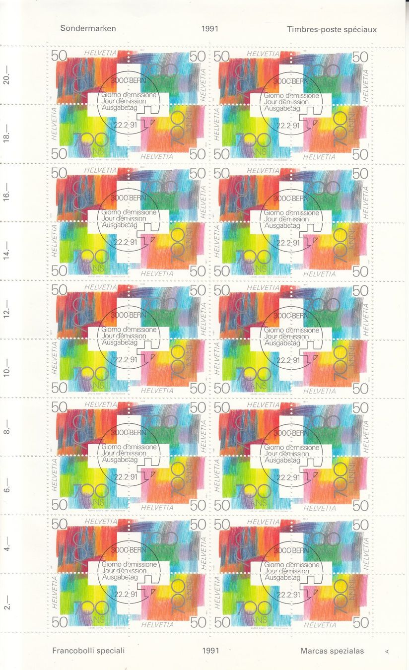 Alle Briefmarken: SBK OZ98 mit ET – Gebraucht aus Bürglen TG von StampGraf