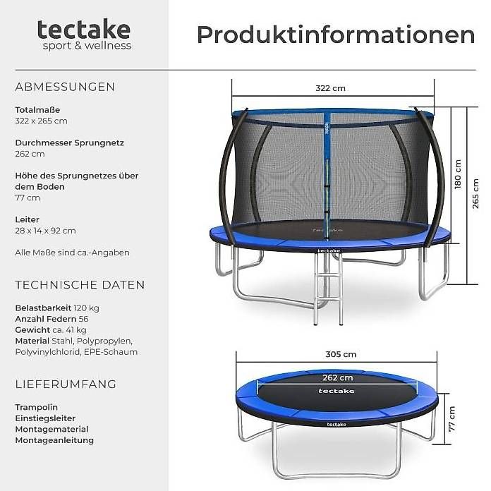 Trampoline: Trampolin ca. 250 cm Durchmesser – Gebraucht aus Schüpbach von rol_2cqb