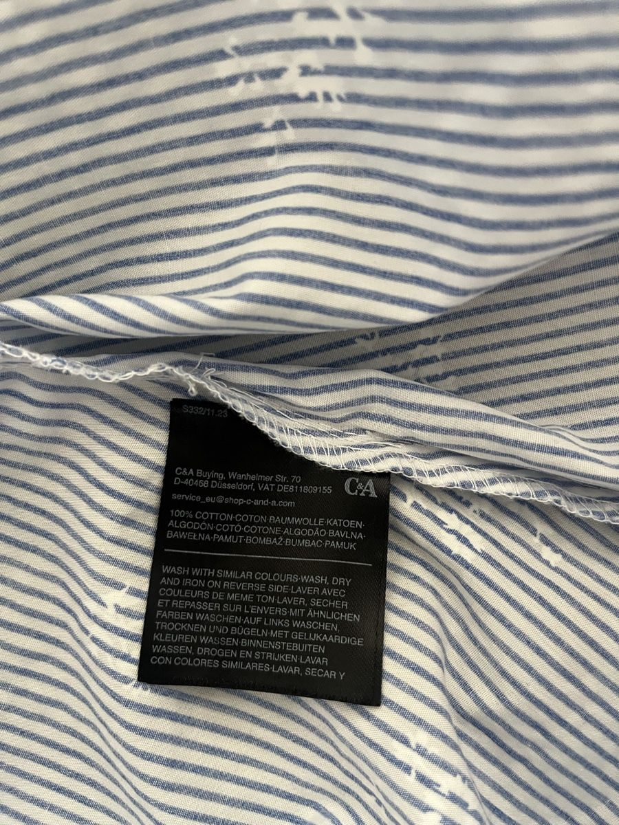C&A Vestiti: Kleid blau-weiss gestreift mit Blumenmuster Grösse M – Nuovo (secondo la descrizione) da Olten venduto da sae_82z2 6