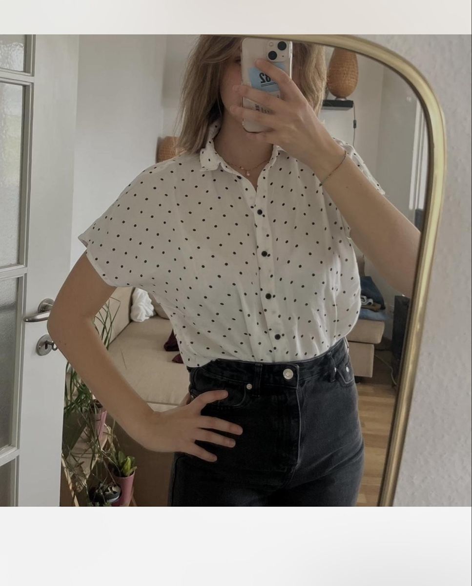 Mango Camicette: 🤍 Short-sleeved, button-up blouse – Nuovo (secondo la descrizione) da Zürich venduto da jna_265b