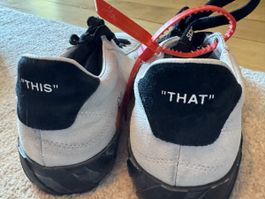 Off-White Sneaker Gr. 38 – Veloursleder – Original mit Zip T