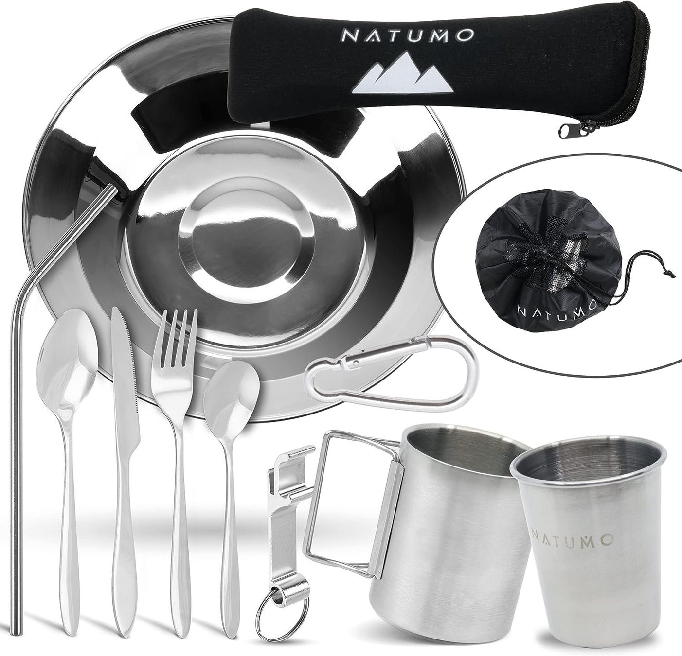 Set di piatti: Camping Besteck & Geschirr Set – Nuovo e nell'imballaggio originale da Nuglar venduto da SaleRitter