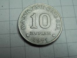 Indonesien 10 Rupiah, 1971
