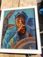 Tableau peinture hans mausli portrait marin occasion