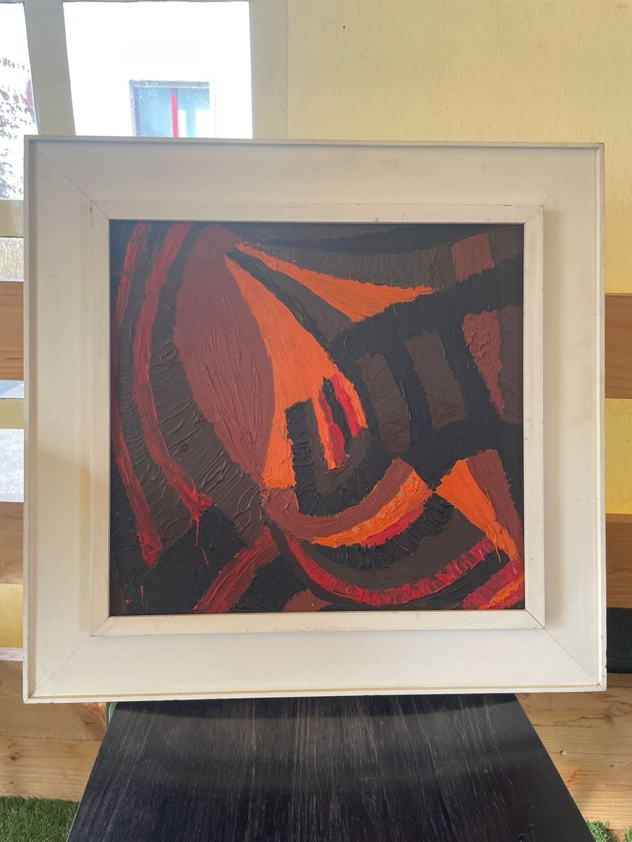 Dipinti: Abstraktes Gemälde, expressive Farbpalette, gerahmt – Nuovo (secondo la descrizione) da Teufen AR venduto da evi_77q5