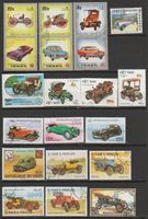 Lot de timbres thématique voitures anciennes occasion