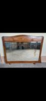 Miroir ancien en bois avec marqueterie état occasion