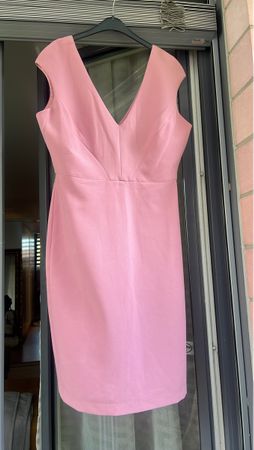 Medicine Büro / Anlass Kleid rosa V-Ausschnitt XL