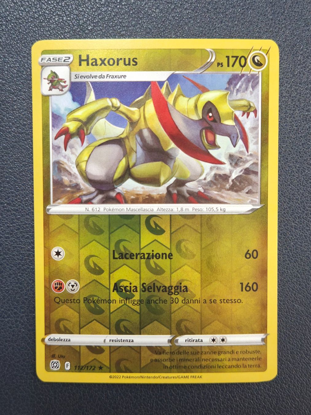 Pokémon Cartes à collectionner: Pokemon 112-172 Haxorus Rara Reverse IT – D'occasion à Lugano par pan_5zpg