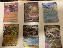 6 Pokemon Karten EX V Set neuwertiger Zustand