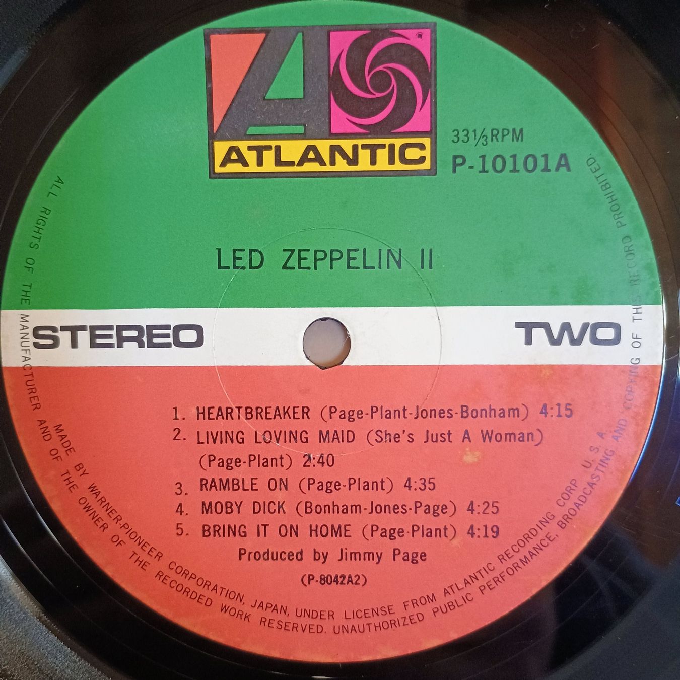 Schallplatten: Led Zeppelin - II LP JAPAN-1976 VG++/VG – Gebraucht aus münchenstein von karl_heinz_krasser 3