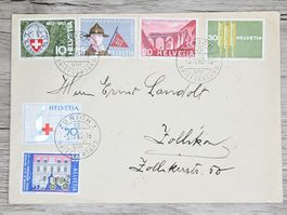 CL01 Enveloppe + Timbre Suisse 1963