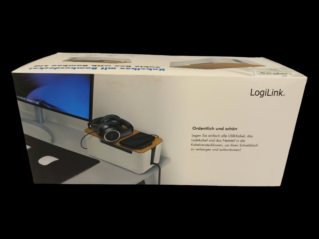Altro per la casa: LOGINLINK Kabelbox mit Bambusdeckel in Weiss – Nuovo (secondo la descrizione) da Hünenberg venduto da Restwert_Zug 4