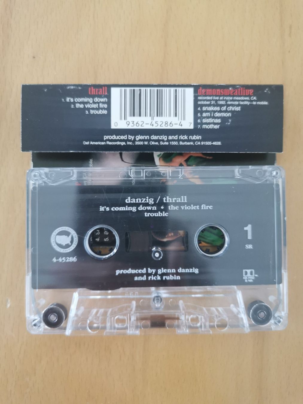 Kompaktkassetten: Danzig - Thrall-Demonsweatlive, Kassette – Gebraucht aus St.Gallen von Tamal0204 1
