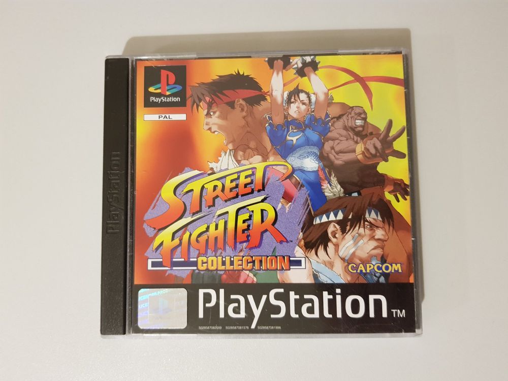 Jaquette arrière officielle Jeu Sony Playstation 1 PS1 Street Fighter Collection