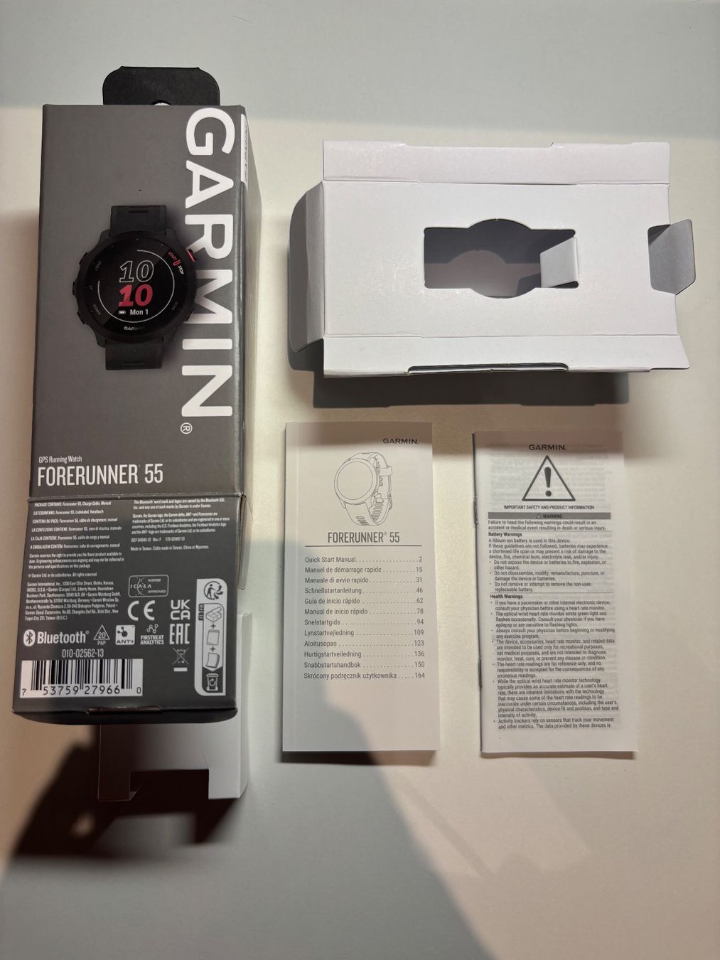 Garmin Smartwatch: Garmin Forerunner 55 GPS Uhr schwarz – Nuovo (secondo la descrizione) da Wangen SZ venduto da Cabrio19 4