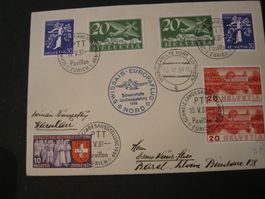 15.V.39., SWISSAIR EUROPAFLUG NORD, 2x ZNr. 239, nach Basel