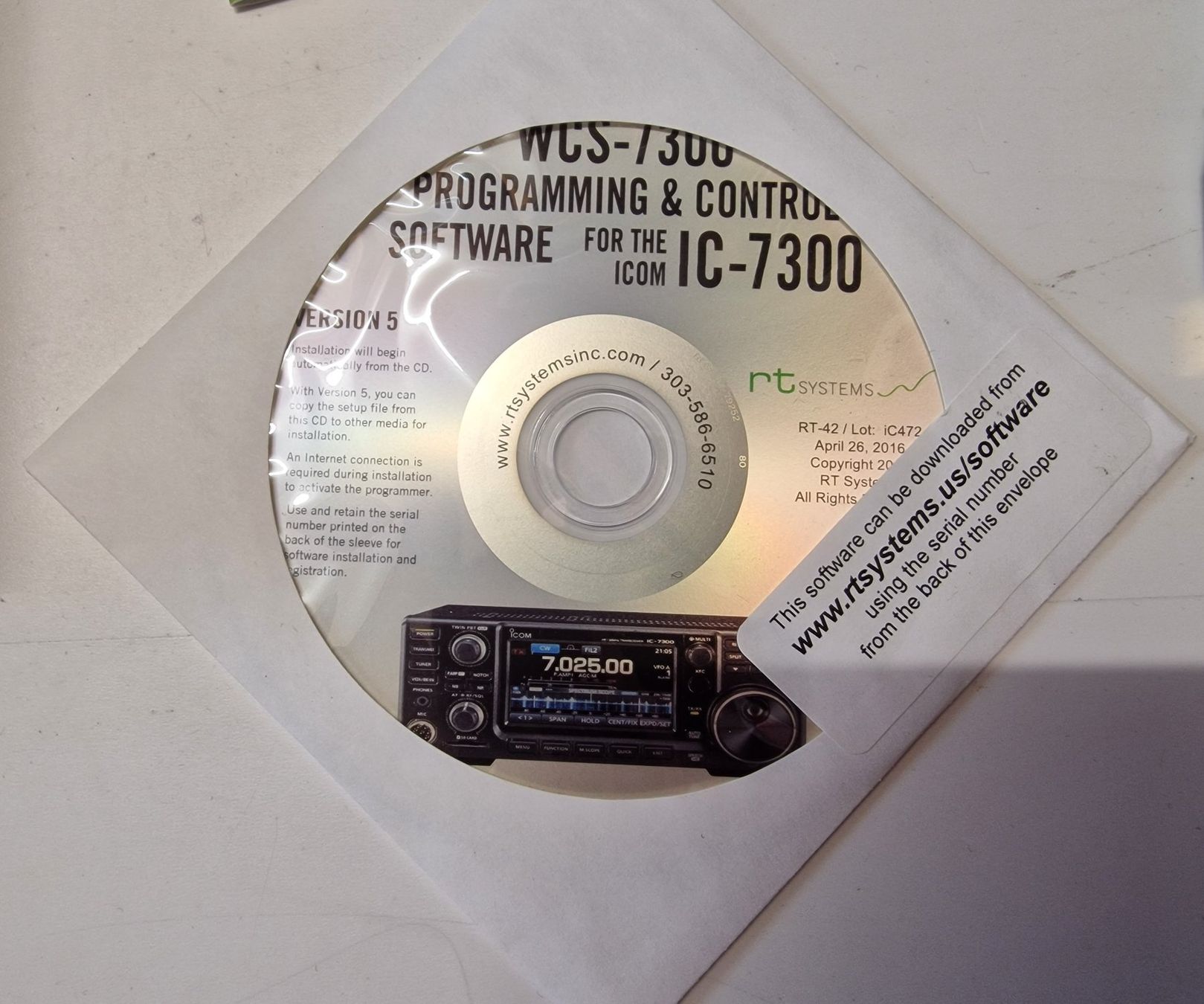 Icom Radiocomunicazione: ICOM IC-7300 RT Systems Programmiersoftware und USB R-42 – Nuovo (secondo la descrizione) da Stein am Rhein venduto da Sab1 3