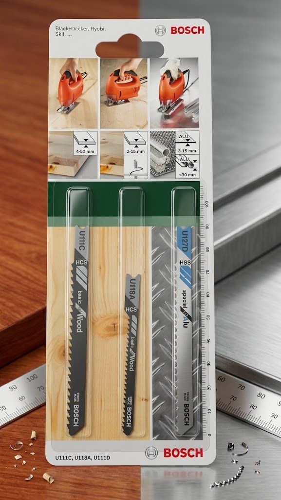 Bosch Scies: Stichsägeblatt Set, U-Schaft, 3-teilig – Neuf avec emballage d'origine à Jegenstorf par Bracher_Shop