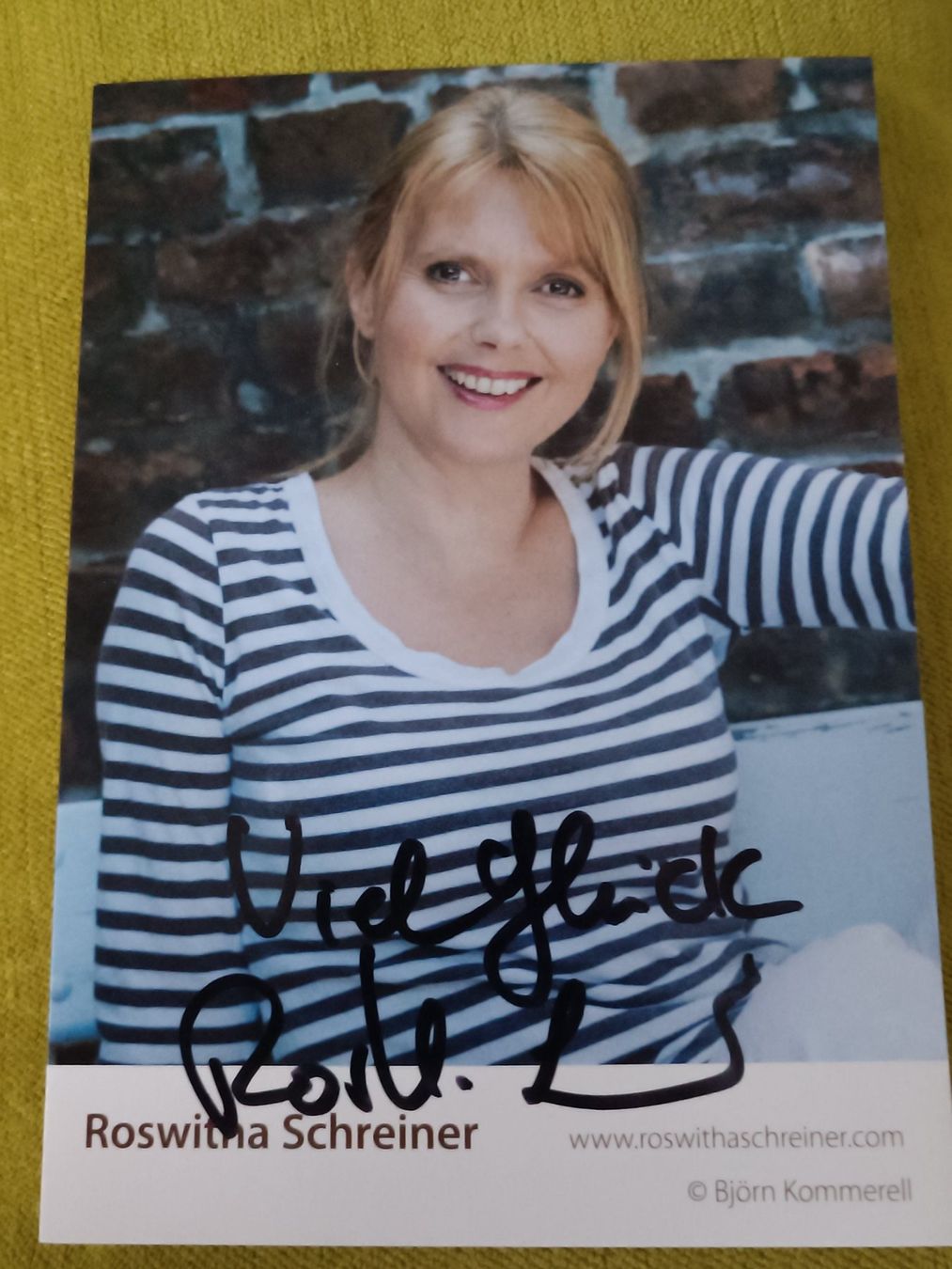 Autogramme: Roswitha Schreiner - signierte Autogrammkarte – Gebraucht aus Menziken von Artographs