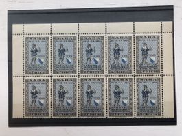 10er Block Vignette ** der NABA 1934 - selten & gut erhalten