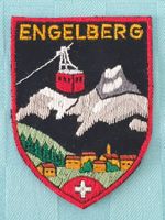 Vintage Badge Wappen ENGELBERG ST. GALLER STICKEREI