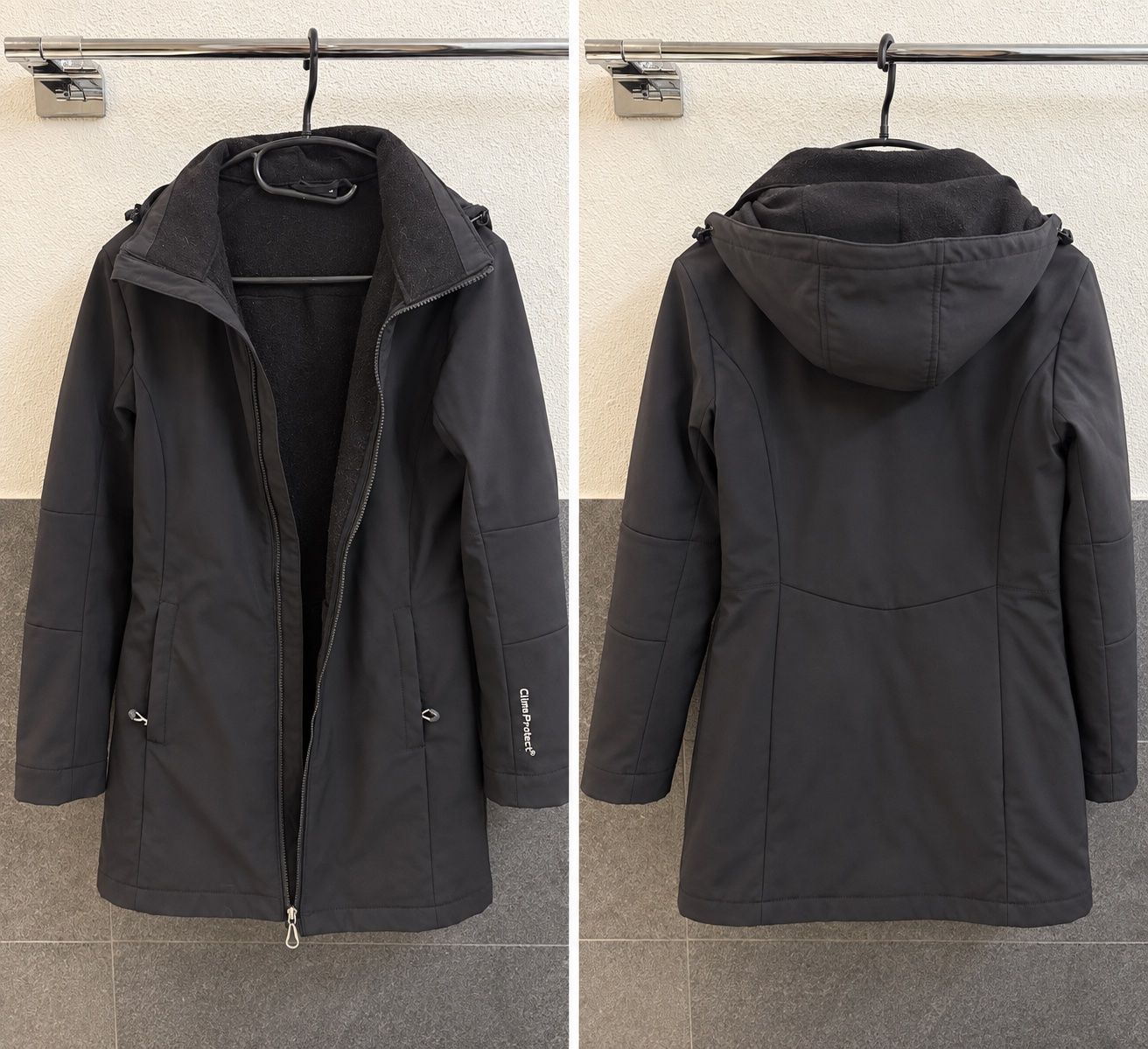 Giacche: CMP Softshell schwarz mit Kapuze gebraucht – Usato da Zürich venduto da EL1992