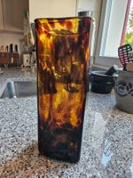 Schildpatt-Glasvase, Murano-Stil / 1980s