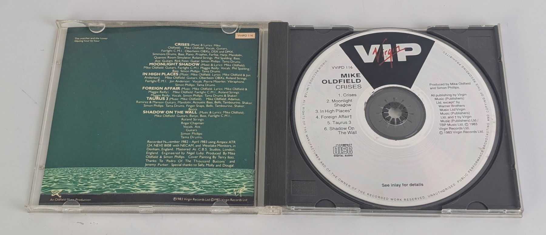 CD: Mike Oldfield - Crises - CD - Top - Hit Moonlight... – Usato da Zürich venduto da 1.Simon 2