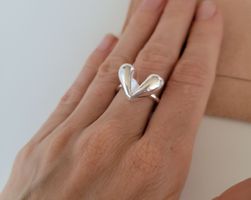 Bague Cœur Minimaliste en Argent 925