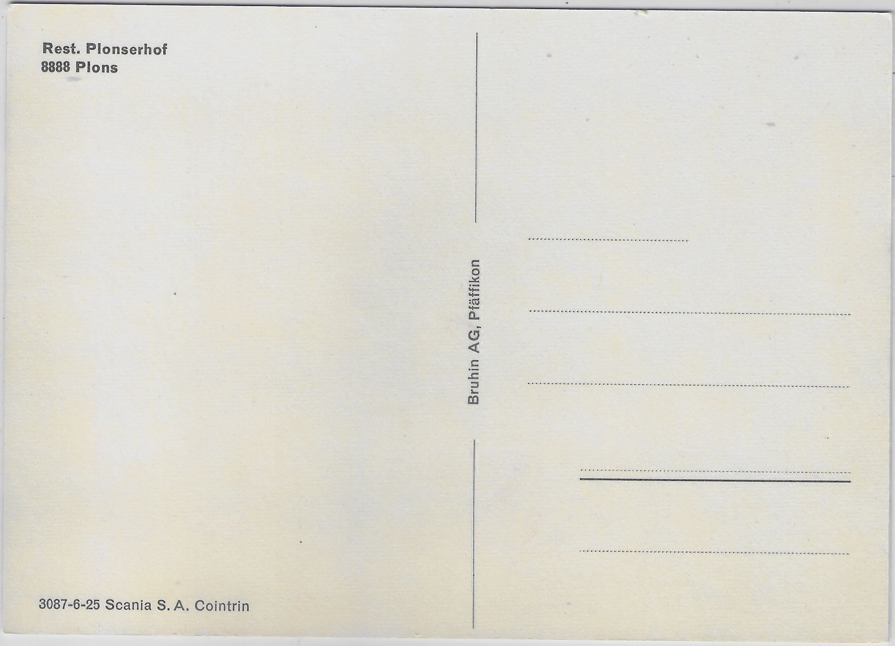 Cartoline postali: Flugaufnahme Restaurant Plonserhof Plons – Antico da Ettingen venduto da Kartenplanet 1