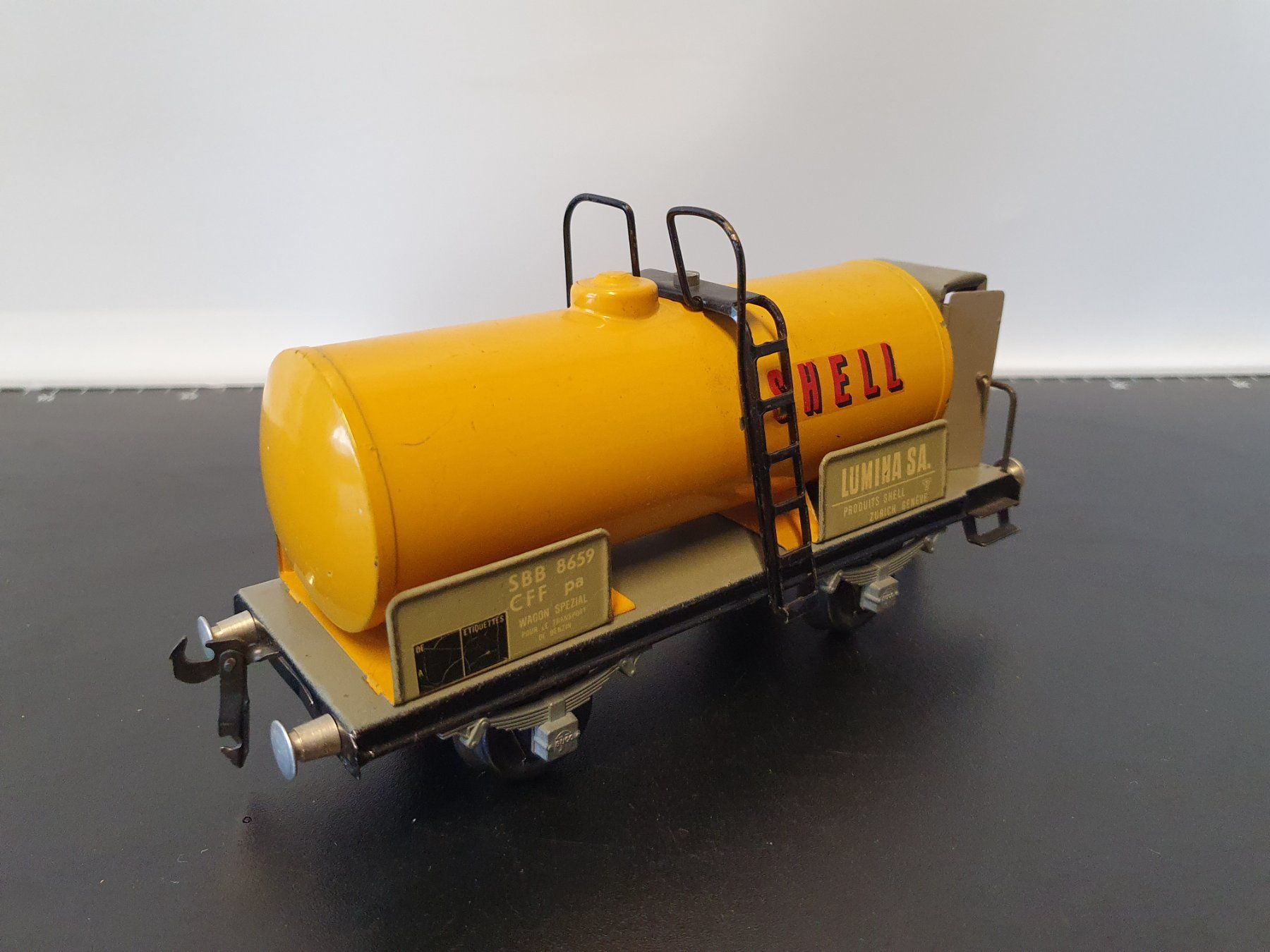 Buco Modellini di ferrovie: BUCO:0: SBB KESSELWAGEN SHELL MIT BREMSERHAUS – Usato da Biglen venduto da taunus82 3