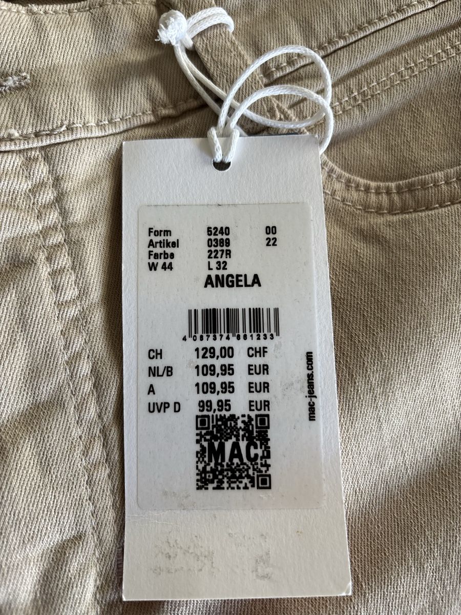 Jeans: MAC: Jean Beige NEUF - 40 CH – Nuovo e nell'imballaggio originale da Chardonne venduto da teenyweeny 2