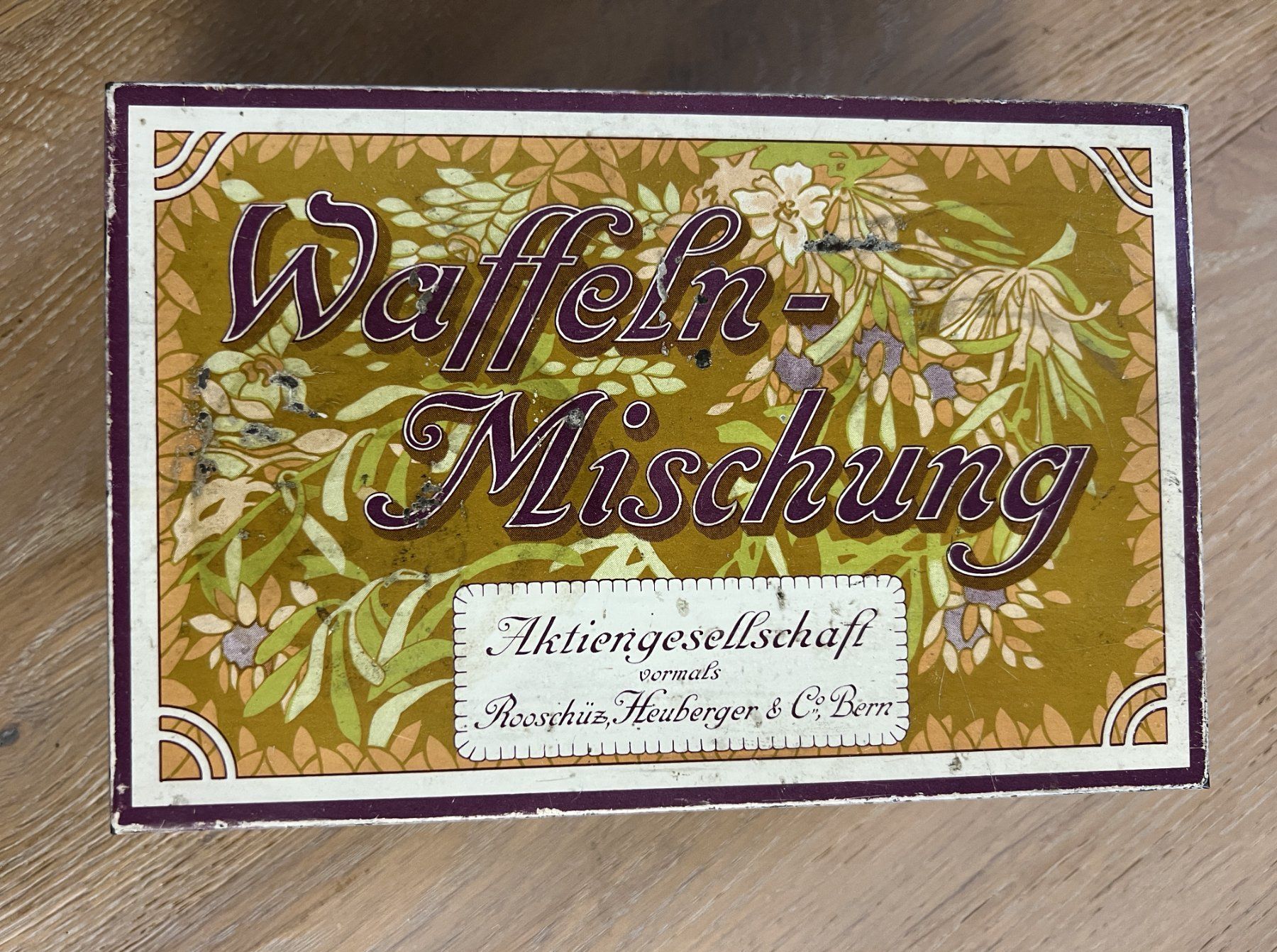 Dosen: Blechdose Rooschüz, Heuberger & Co., Bern - Waffeln-Mischung – Gebraucht aus Rothrist von Brandystar