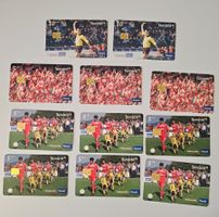 11x Swisscom Fussball Taxcards / Telefonkarten