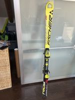 Ski Fischer RC4 Worldcup gelb schwarz mit Bindung gebraucht