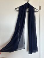 Dunkelblaue Chiffon Stola / Schal - NEU!