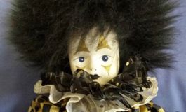 Wunderschöne Sammlerpuppe Clown handmade