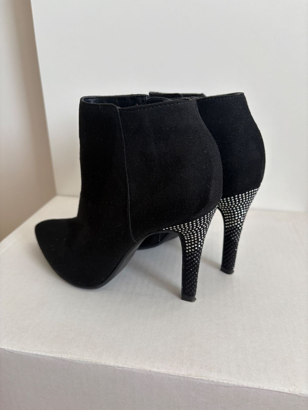 Chaussures femmes: CATWALK Stiefeletten – Glitzer‑Pfennigabsatz, wie neu – Neuf (Voir description) à Basel par Nofretete39 2
