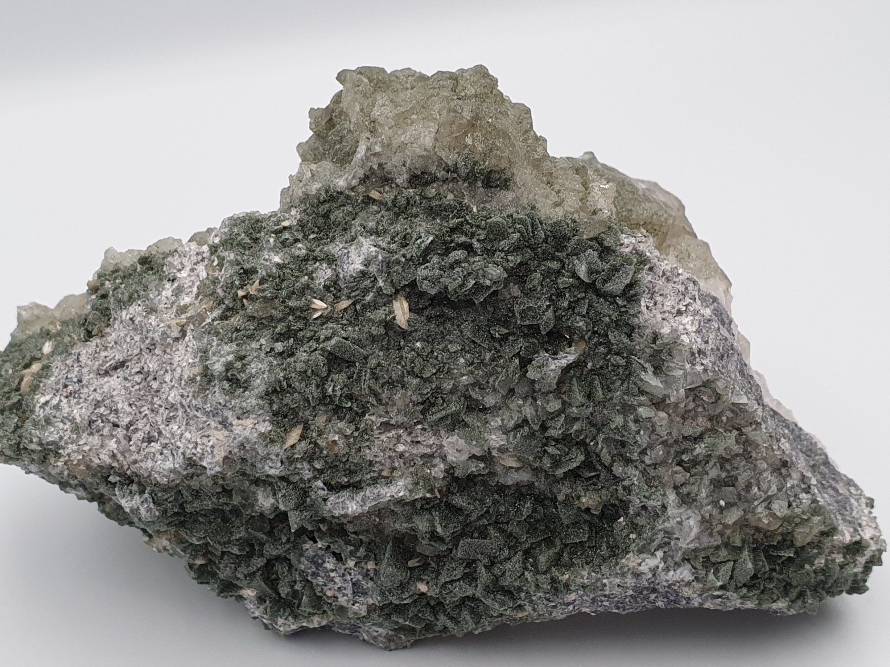 Minerali & Pietre curative: Quarz mit Chlorit überzogen und Titaniten – Nuovo (secondo la descrizione) da Holderbank SO venduto da swiss-minerals 2