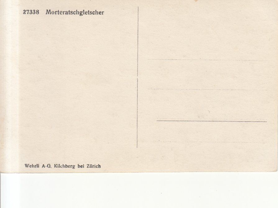 Cartoline postali: Morteratschgletscher ca. 1925 – Usato da Bürglen TG venduto da StampGraf 1