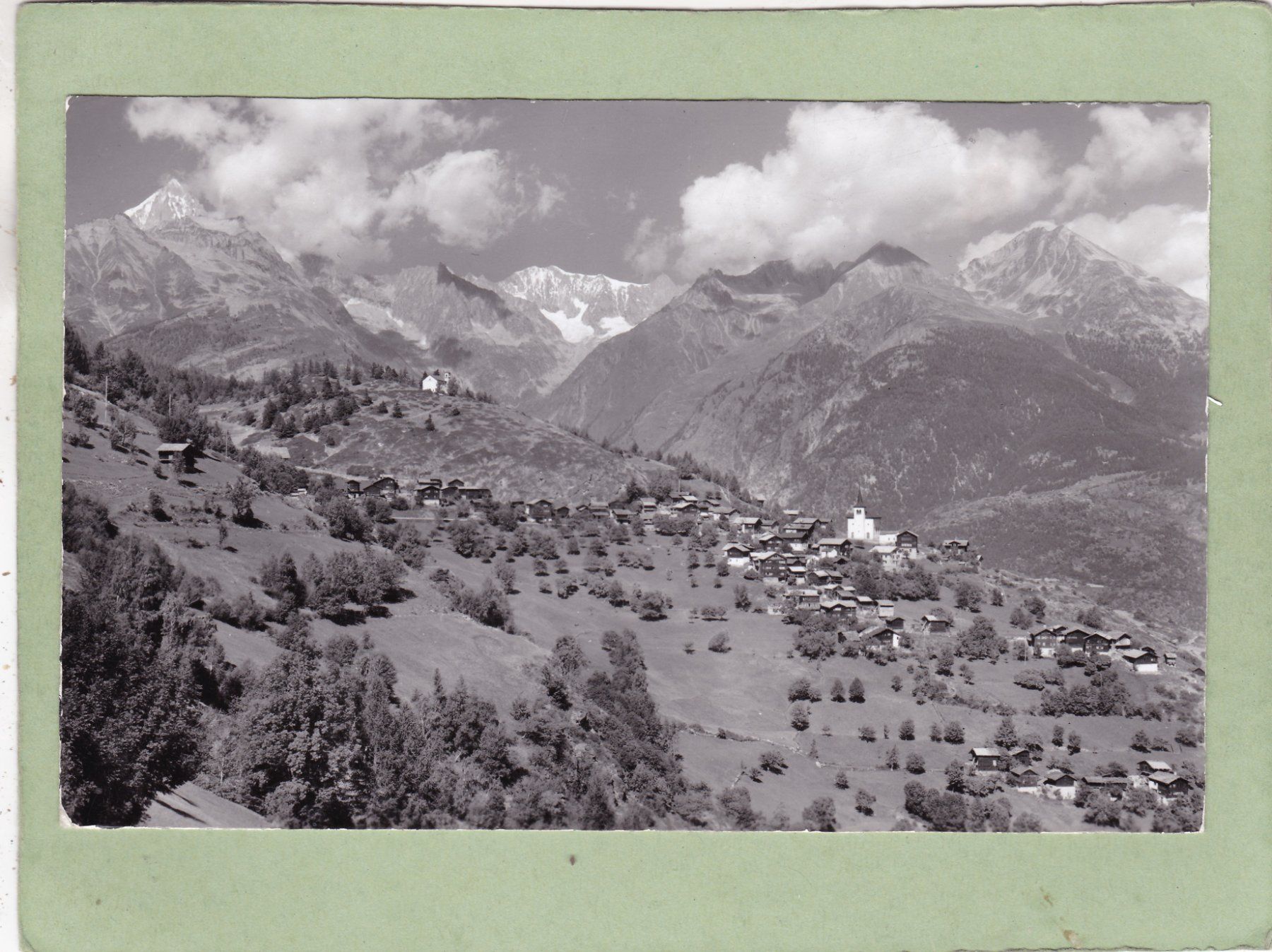Cartes postales: Zeneggen mit Bietschhorn 1959 – D'occasion à Herisau par Lisegrat2008