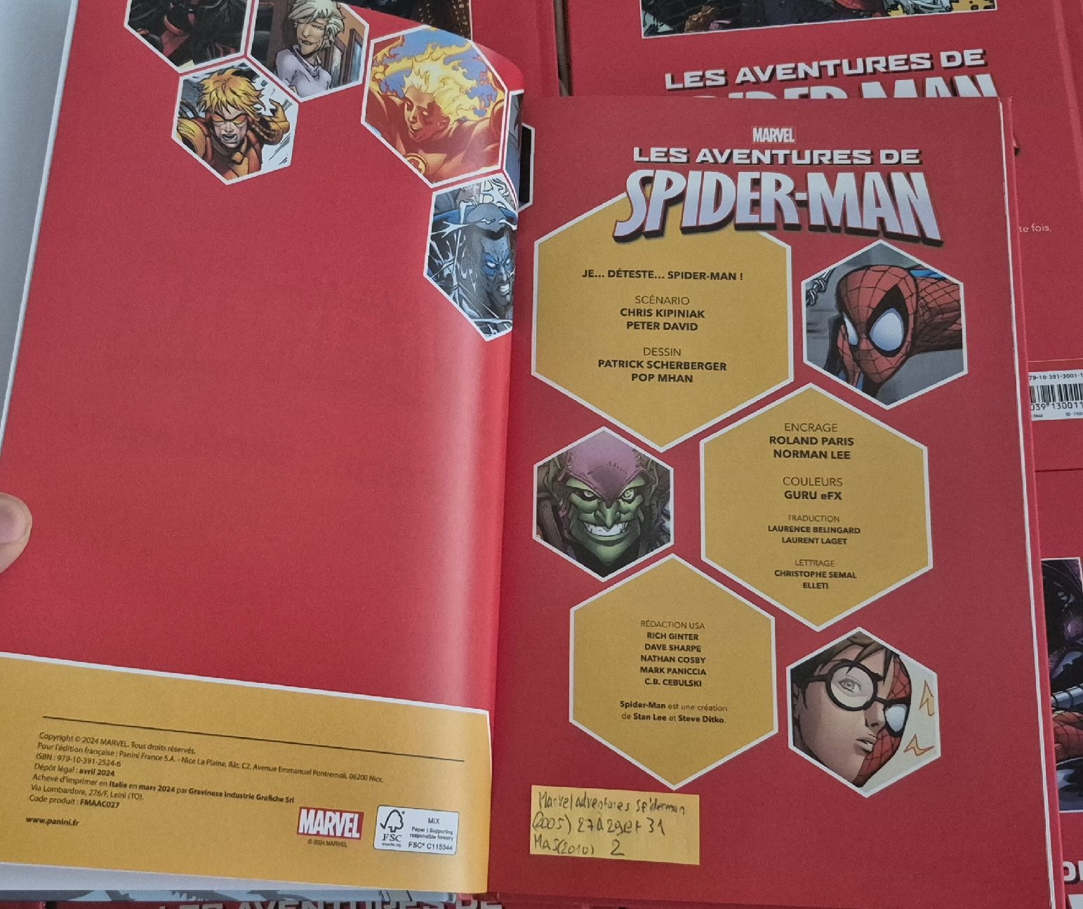 Fumetti: LES AVENTURES DE SPIDERMAN TOME 1 À 8 MARVEL COMICS 2024-25 – Usato da Grand-Lancy venduto da luc111 3