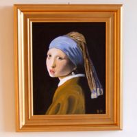 Copie d'un tableau de Vermeer