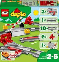 Train lego duplo avec pont et rails (sans les boites)